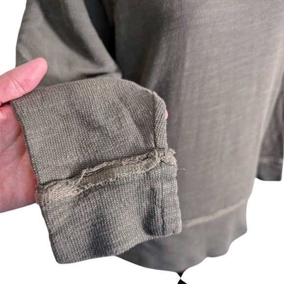 Caslon Pullover Top Athletic Goblincore Casual Layer Hike Womens XS Cotton Olive - Picture 7 of 12